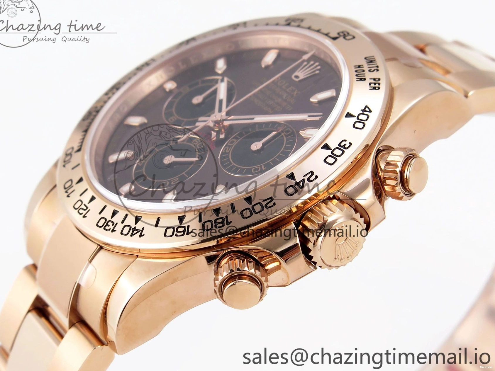 MiroTime 0302 Daytona 116505 KING 1:1 Best Edition Chocolate Dial on RG Bracelet SH OdorResistant 1932